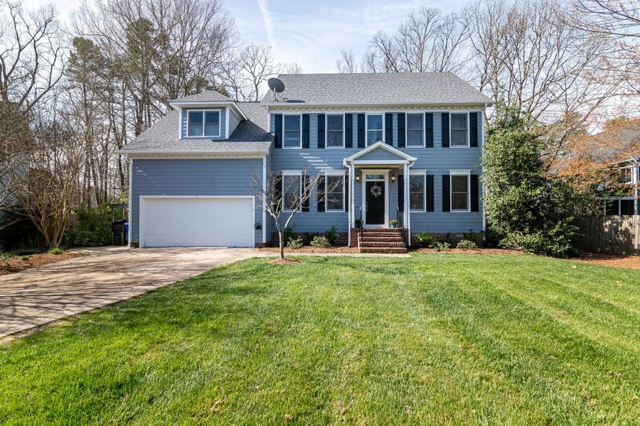 Well-maintained home exterior and lawn